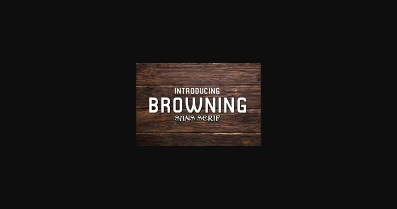 Browning Font Poster 3