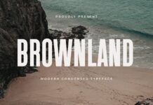 Brownland Font Poster 1