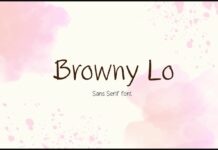 Browny Lo Font Poster 1