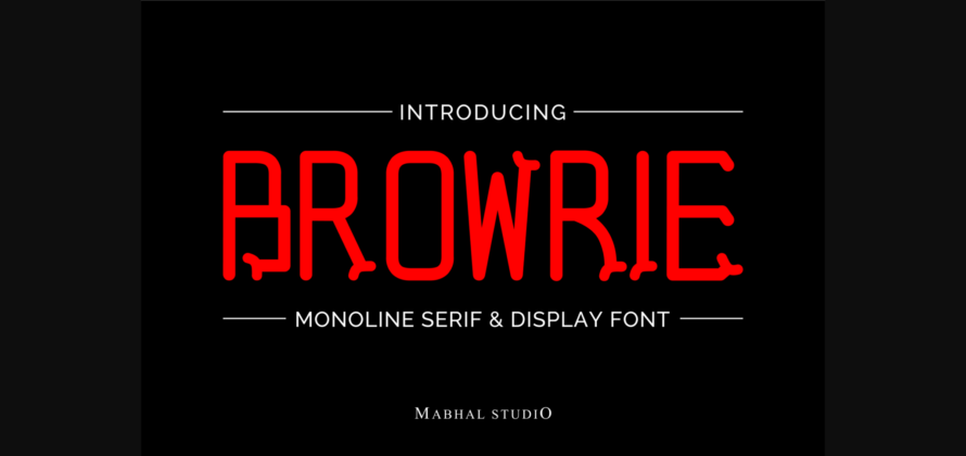 Browrie Font Poster 3