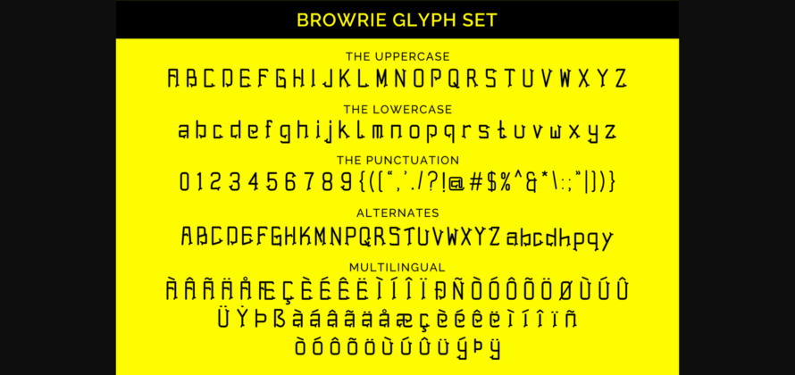 Browrie Font Poster 8