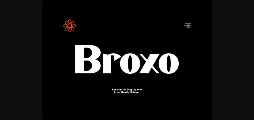 Broxo Font Poster 3