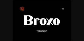 Broxo Font Poster 1