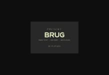 Brug Font Poster 1