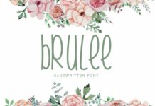 Brulee Font Poster 1