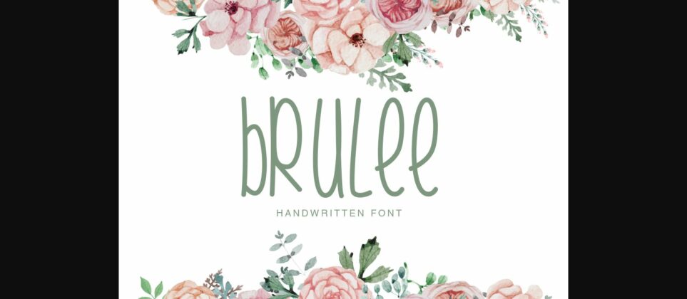 Brulee Font Poster 1