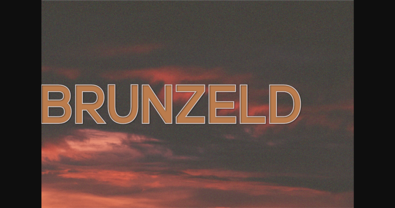 Brunzeld Font Poster 3