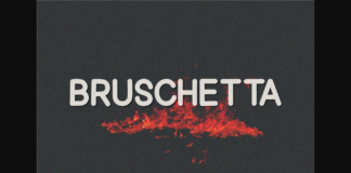 Bruschetta Font Poster 1