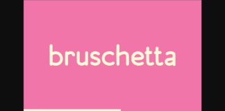 Bruschetta Font Poster 1