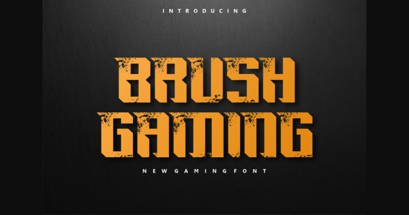 Brush Gaming Font Poster 3