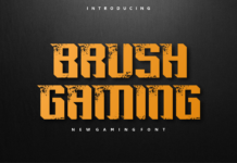 Brush Gaming Font Poster 1