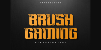 Brush Gaming Font Poster 1