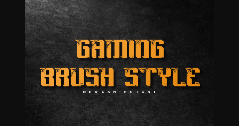 Brush Gaming Font Poster 5