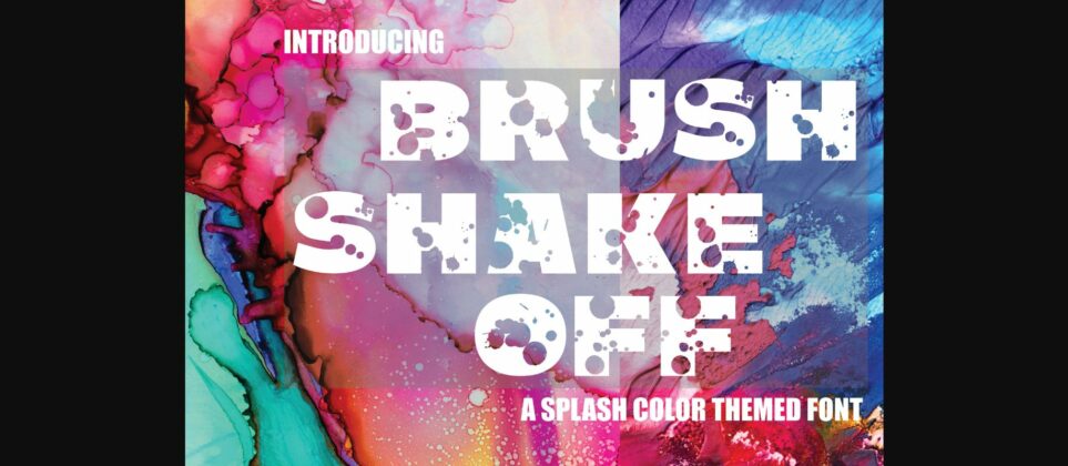 Brush Shake off Font Poster 3