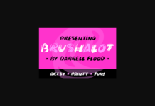 Brushalot Font Poster 1