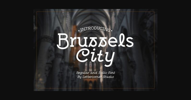 Brussels City Font Poster 3