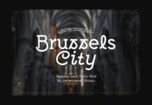Brussels City Font Poster 1