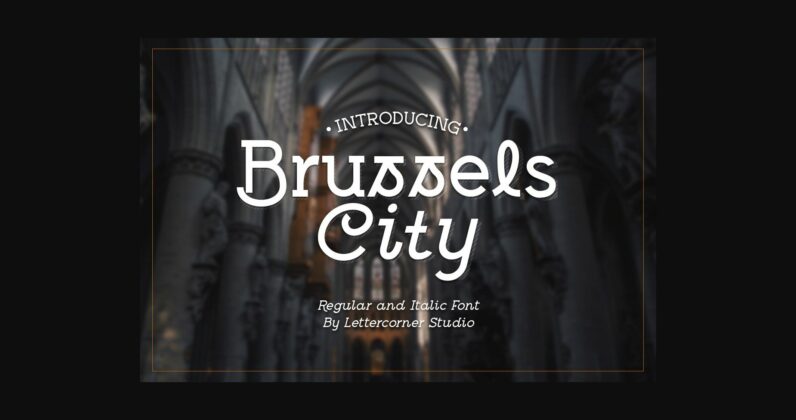 Brussels City Font Poster 1