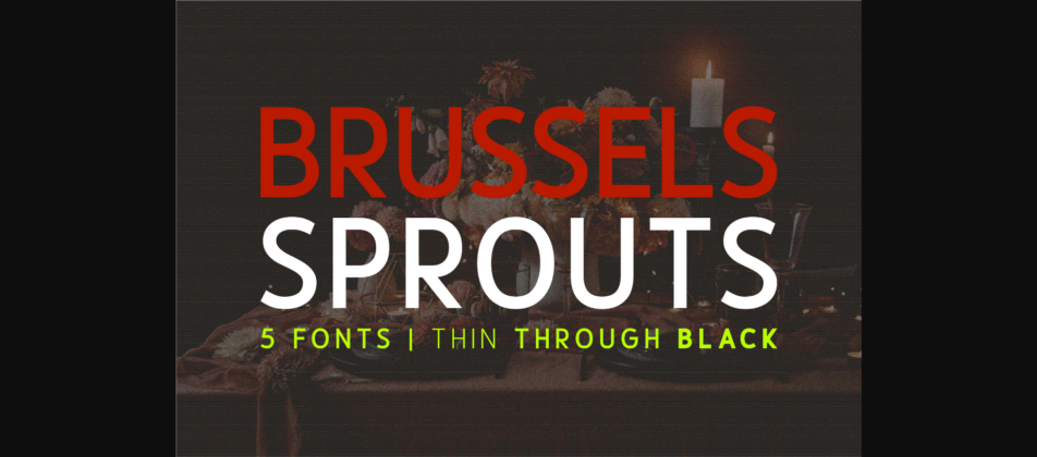 Brussels Sprouts Font Poster 3