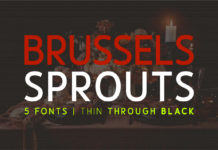 Brussels Sprouts Font Poster 1