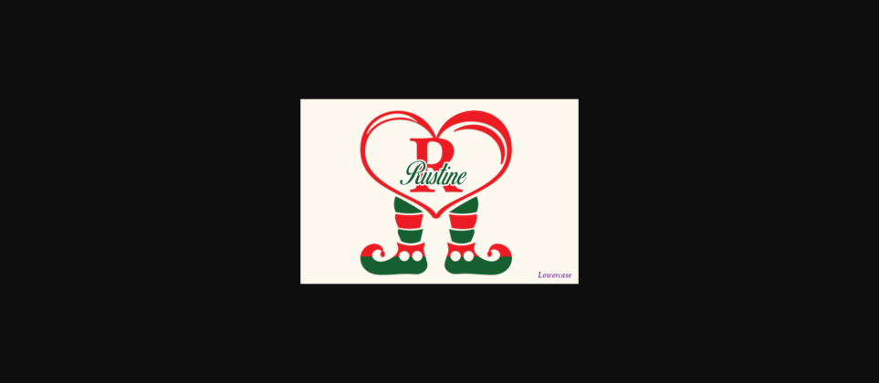 Brutus Elf Leg Monogram Font Poster 5