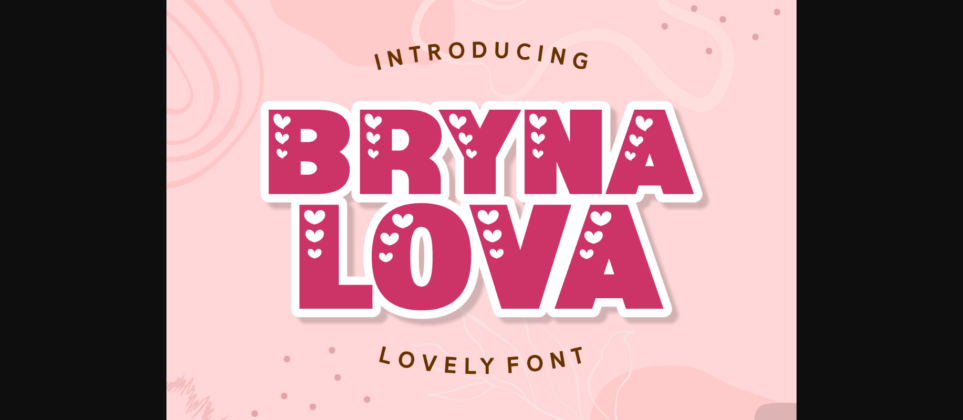 Bryna Lova Font Poster 3