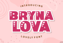 Bryna Lova Font Poster 1