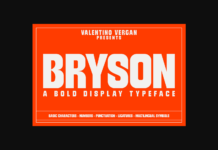 Bryson Font Poster 1