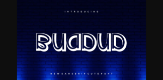 Buadud Font Poster 1