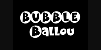 K26 Bubble Ballou Font Poster 1