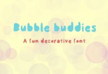 Bubble Buddies Font Poster 1