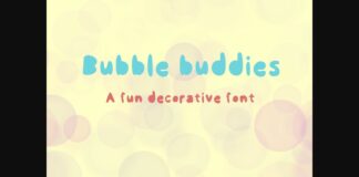 Bubble Buddies Font Poster 1
