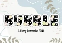 Bubble Font Bubble Font Poster 1