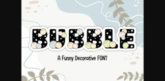 Bubble Font Poster 1