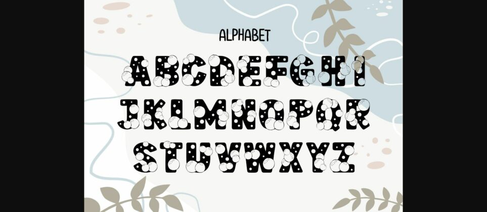 Bubble Font Poster 4