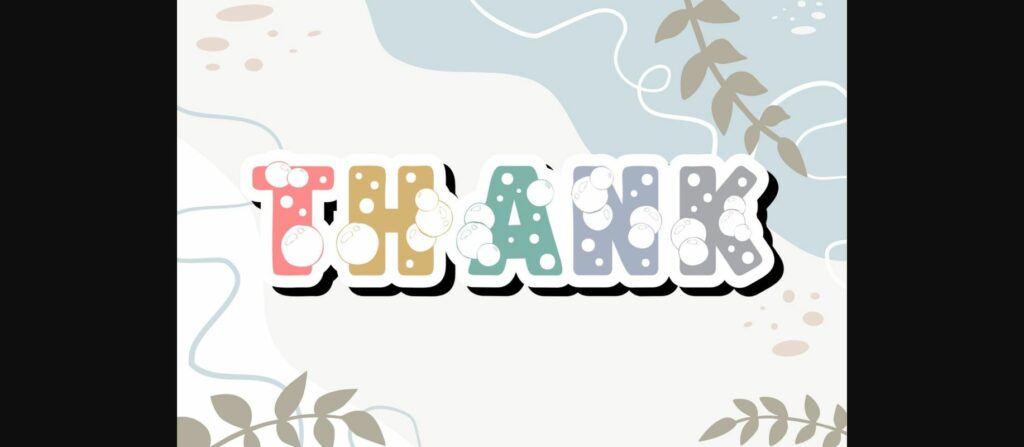 Bubble Font Poster 7