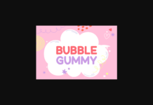 Bubble Gummy Font Poster 1