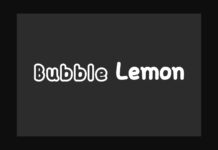 Bubble Lemon Font Poster 1