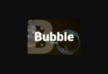 Bubble Font Poster 1