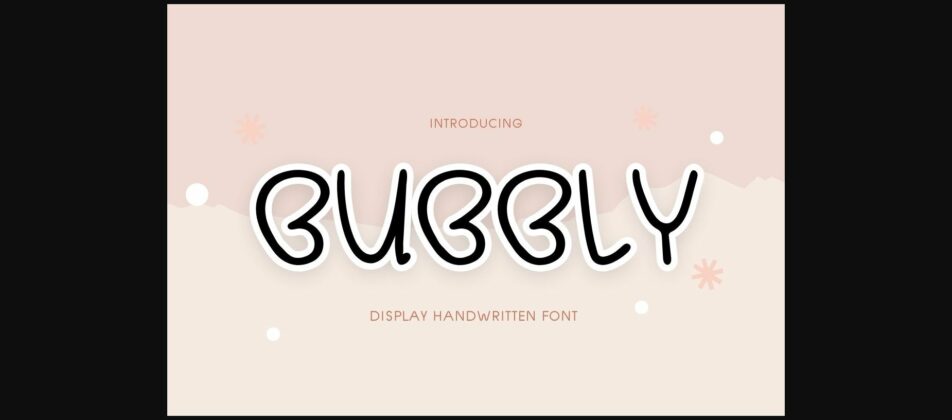 Bubbly Font Poster 3