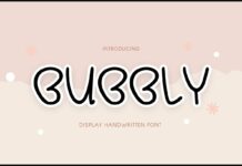 Bubbly Font Poster 1
