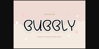 Bubbly Font Poster 1