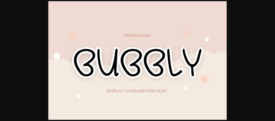 Bubbly Font Poster 1