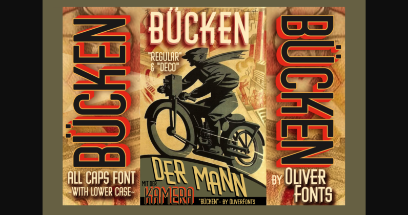 Bucken Font Poster 4