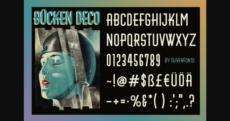 Bucken Font Poster 6