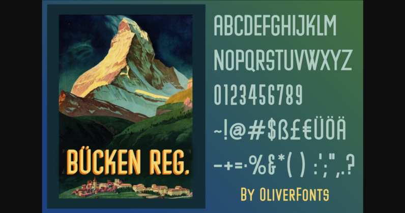 Bucken Font Poster 7