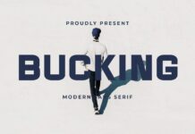 Bucking Font Poster 1