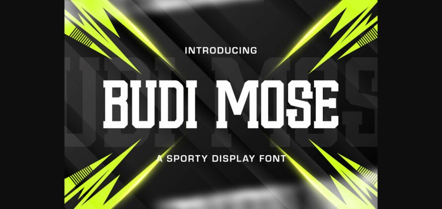 Budi Mose Font Poster 3