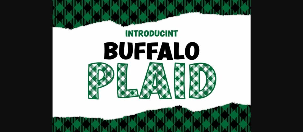 Buffalo Plaid Font Poster 3