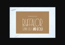Buffalor Font Buffalor Font Poster 1